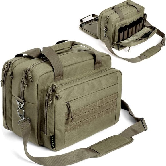 Gun Bag Range Bag Pistol Case Gun Case Magazine Lockable Double Layer Explosion